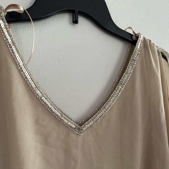 JKARA| NWT Knee Length Evening Beaded Dress - Picture 5 of 11